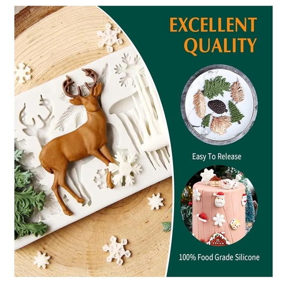 Holiday Ornament Fondant Mold Set - White - Picture 5 of 10